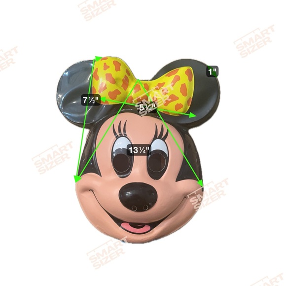 Vintage 1980s Ben Cooper Disney “Totally Minnie” Costume Set – Mask & Smock - Picture 6 of 9